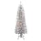 4.5ft. Pre-Lit Silver Tinsel Artificial Christmas Tree, Clear Lights